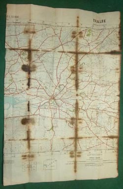 WW2 Red Cross Map of Paris printed on back of German Map