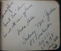 WW2 Cadet Pilot's Autograph Book - 1943 Instructors & WACS