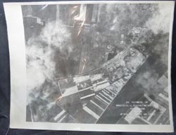 Large 8th AAF Recon Photo of Bomb Run in Germany