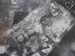 Large 8th AAF Recon Photo of Bomb Run in Germany