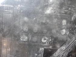 Large 8th AAF Recon Photo of Bomb Run in Germany
