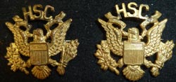 Collar Insignia High School Cadet Miltary Training 1911-1935