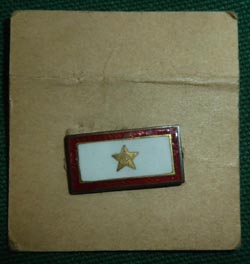 WW2 US Gold Star Sweetheart Pin for Serviceman Killed in Action