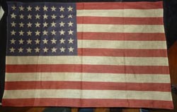 WW2-era US 48 Star Flag 23"x34"