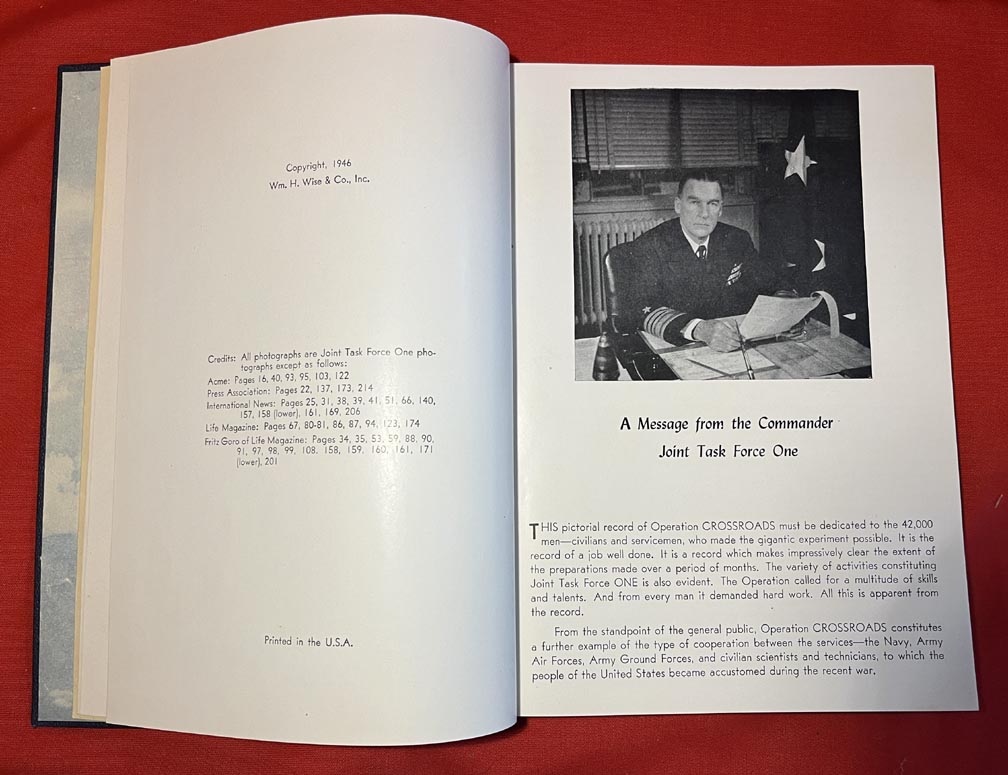 Operation Crossroads Official Pictorial Record Bikini Atoll Tests 1946 Edition
