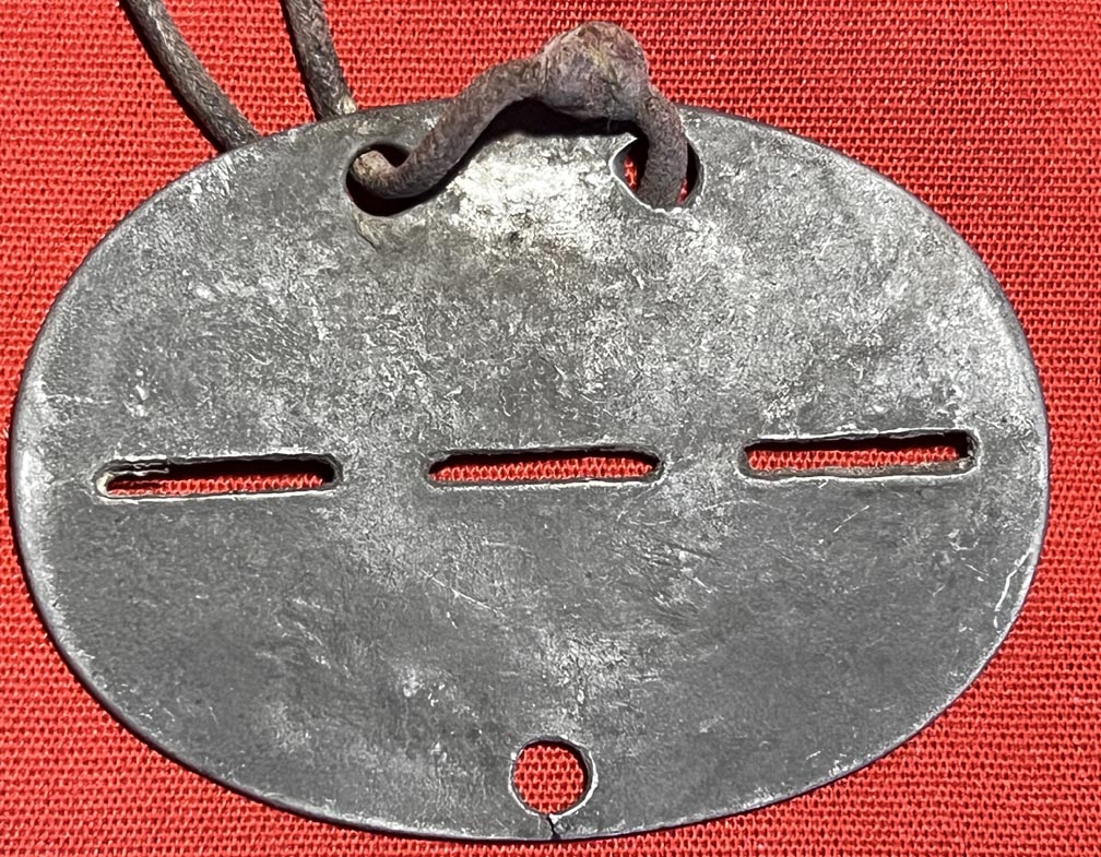 Modal Additional Images for WW2 German Dog Tag Home Defense Battalion 838 Netherlands