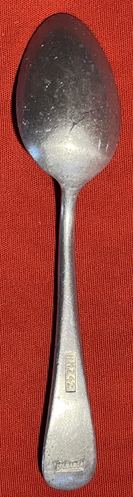 WW2 German Luftwaffe Barracks Aluminum Tea Spoon 1942