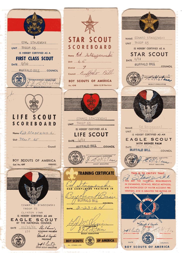 Eagle Scout Medal Groupings - One over 60 Years in Scouting
