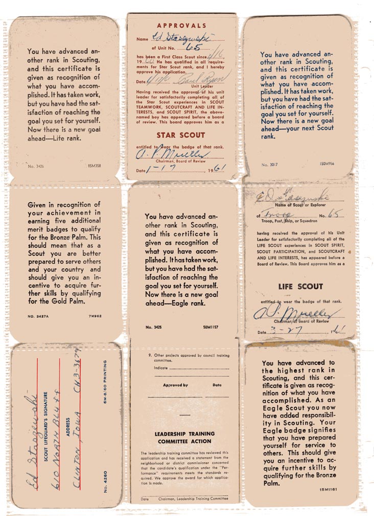 Eagle Scout Medal Groupings - One over 60 Years in Scouting