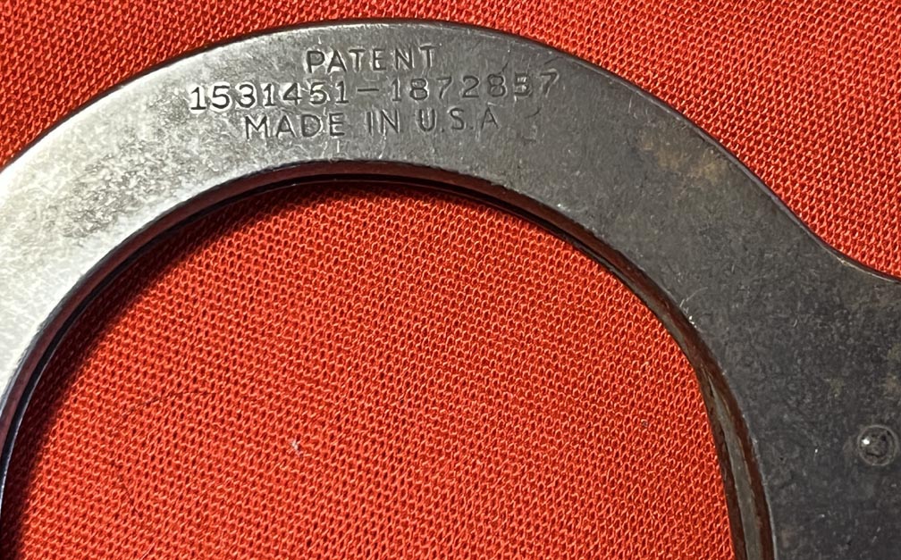 Modal Additional Images for Vintage Prisoner Leg Shackles & Handcuffs Set Harvard/Peerless Lock Co.