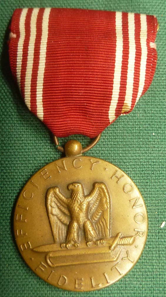 (image for) WW2 Engraved Good Conduct Medal PFC Frank B. Hester