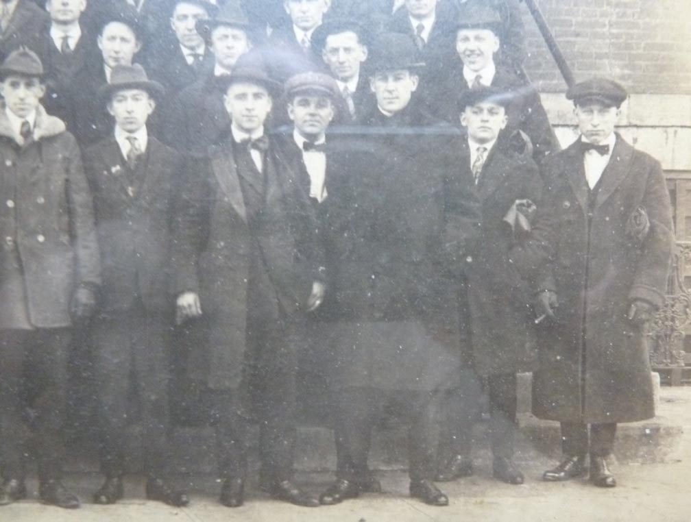 Original Framed Photo WW1 Army Draftees in Dubuque, Iowa