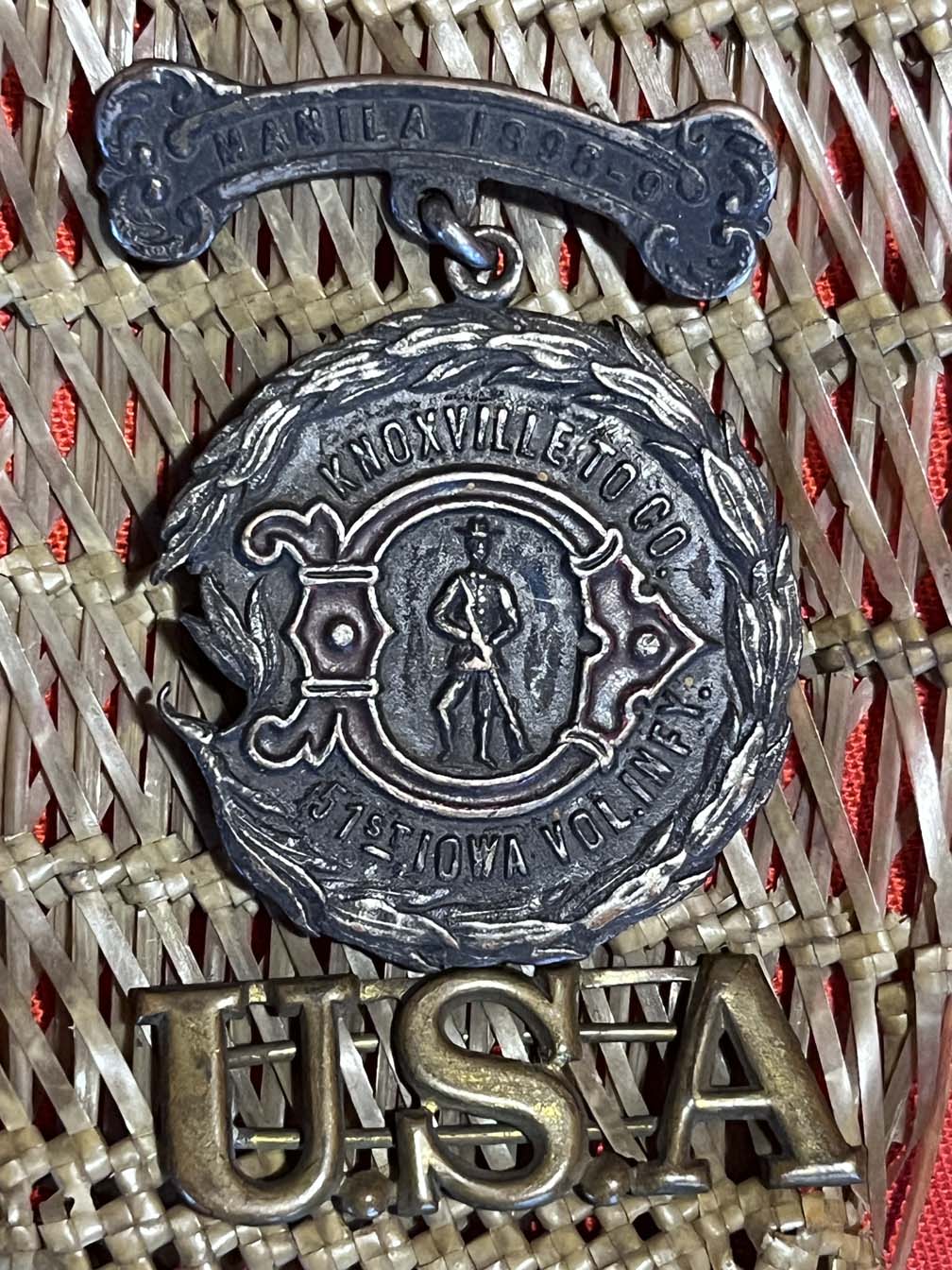 51st Iowa Volunteer Infantry Spanish American War Reunion Badges
