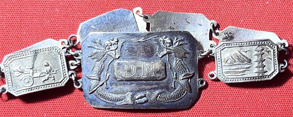 WW2 Sweetheart Bracelet China Service & Many Ports of Call