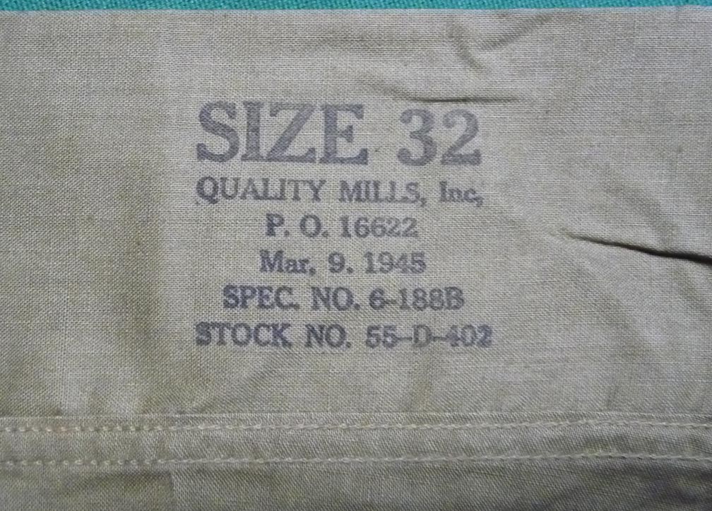 WW2 US Army Pristine Skivvies Underwear Shorts Waist 32 1945 [D