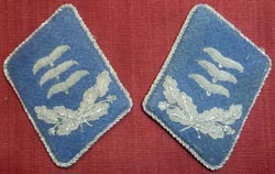 WW2 German Luftwaffe Collar Tabs - Transport/Reserve Captain