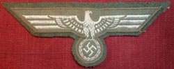 WW2 German Heer Breast Eagle in Flatwire