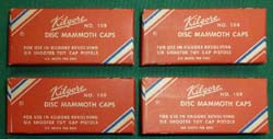 Vintage 4 Boxes Kilgore No. 108 Disc Mammoth Caps