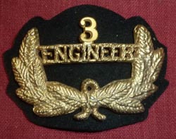 US Maritime Hat Badge 3rd Engineer